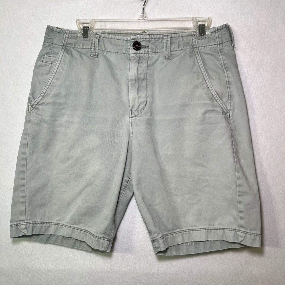 American Eagle Classic Chino Bermuda Coastal Shorts Prep Fit Sage Green Men 31